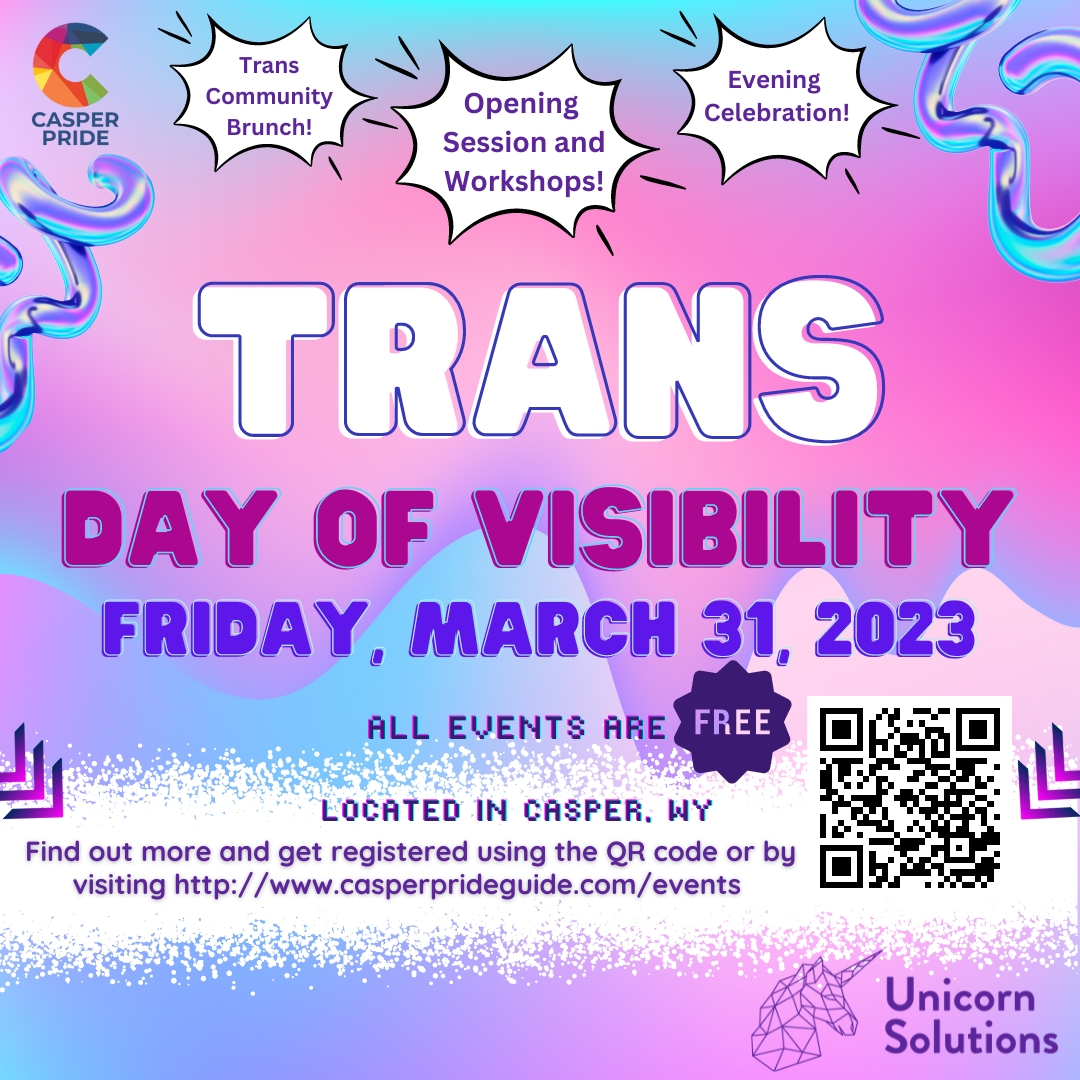 Trans Day of Visibility 2023 Casper Pride Guide