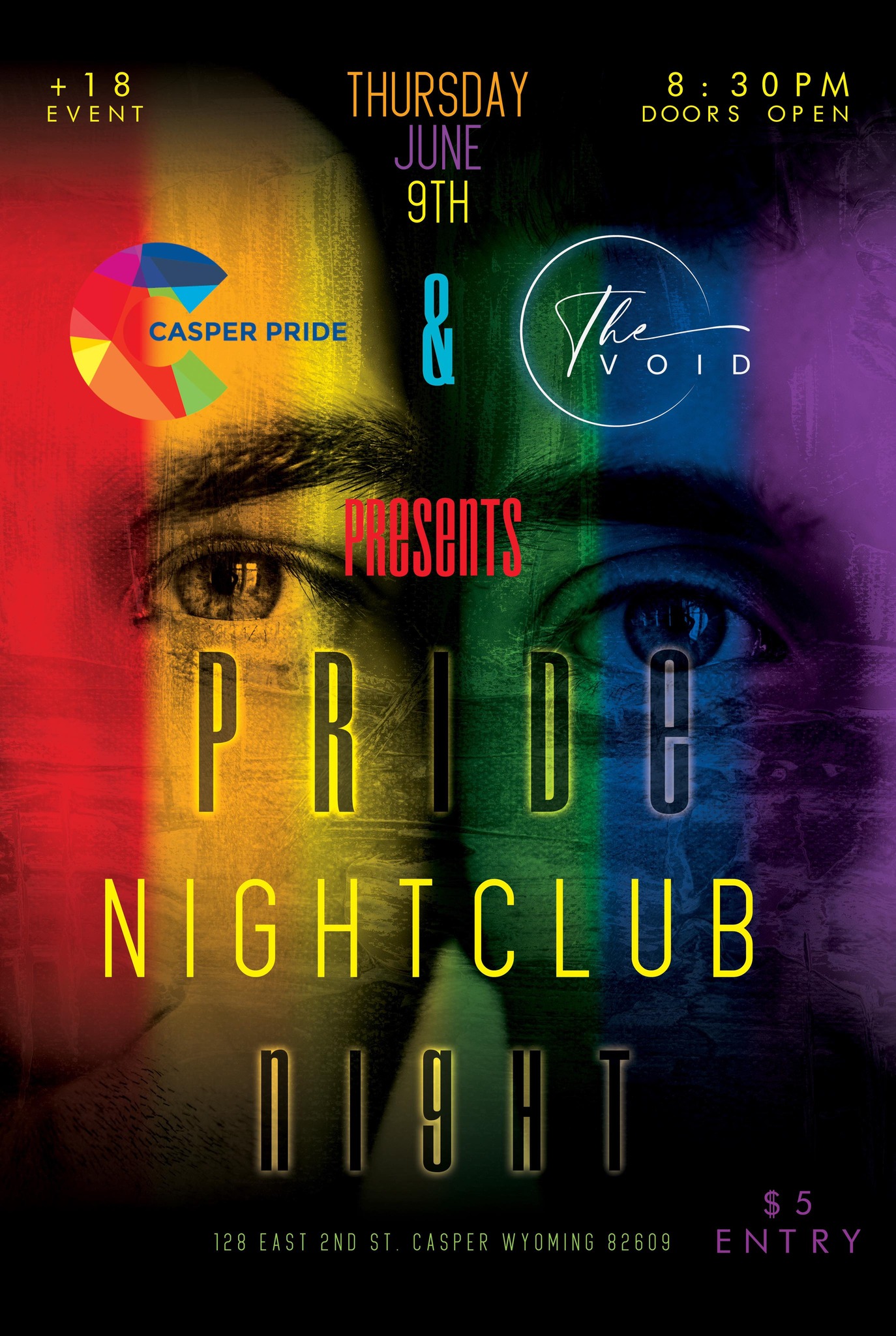 pride nightclub night event poster